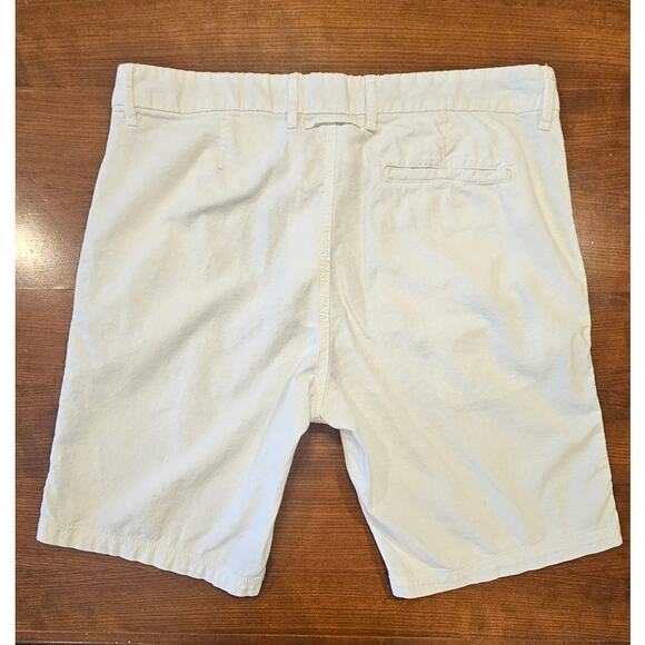Onia 55% Linen, 45% Cotton Fixed Waist White Shorts, Mens Sz 34 - Picture 6 of 8